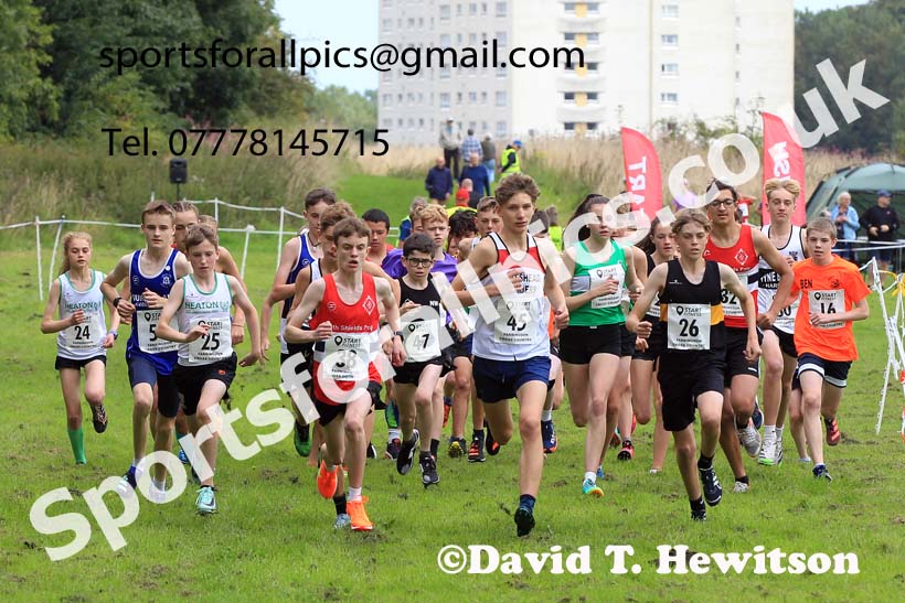 Boys and Girls under-15s, Farringdon Cross Country Relays, Sunderland.  Photo: David T. Hewitson/Sports for All Pics